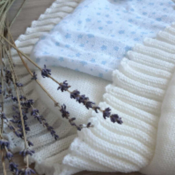 Nid d'ange Tricot Bébé Blanc