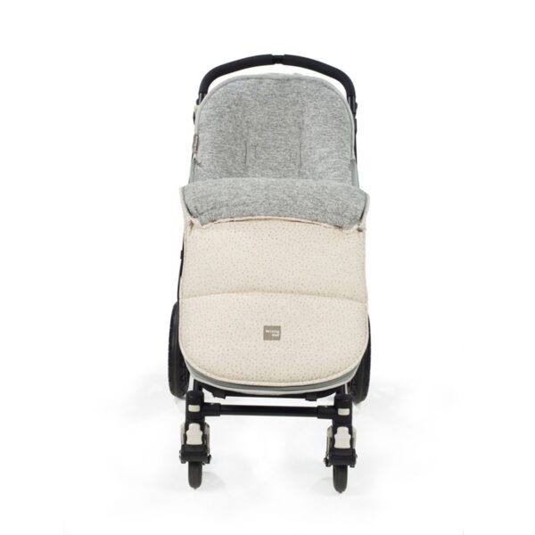 Chancelière hiver bébé Blanche et grise