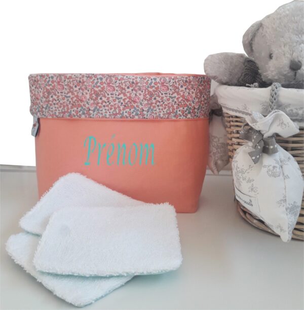 lingettes lavables et pochons fait main