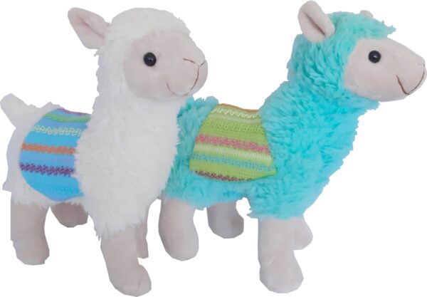 Peluche Lama Beige - Turquoise