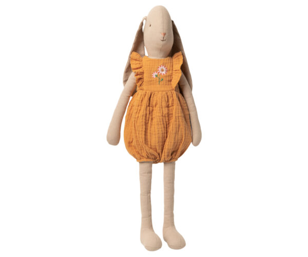 Grand lapin barboteuse moutarde MAILEG