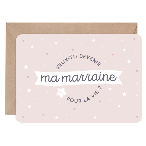 Carte annonce marraine zu