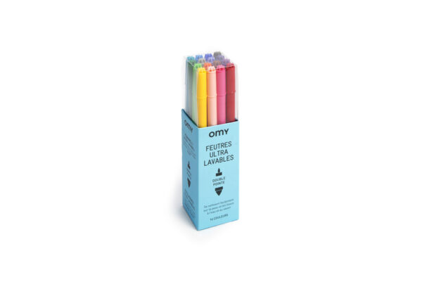 Feutres enfants utltra-lavables de chez omy