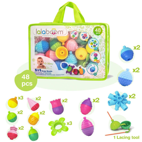 Malette éducative lalaboom 48 pièces