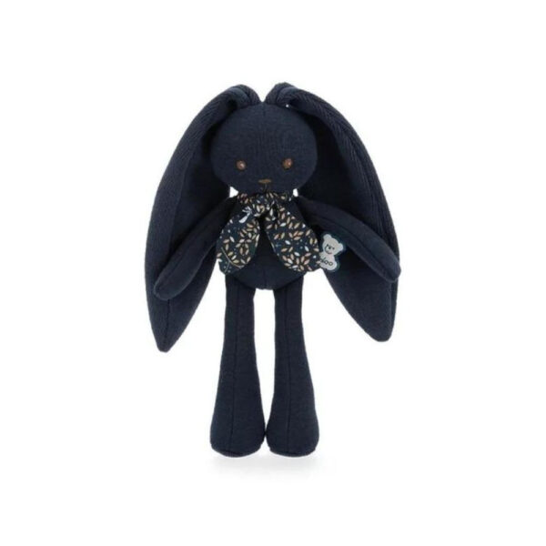 Peluche lapin bleu nuit dans son coffret