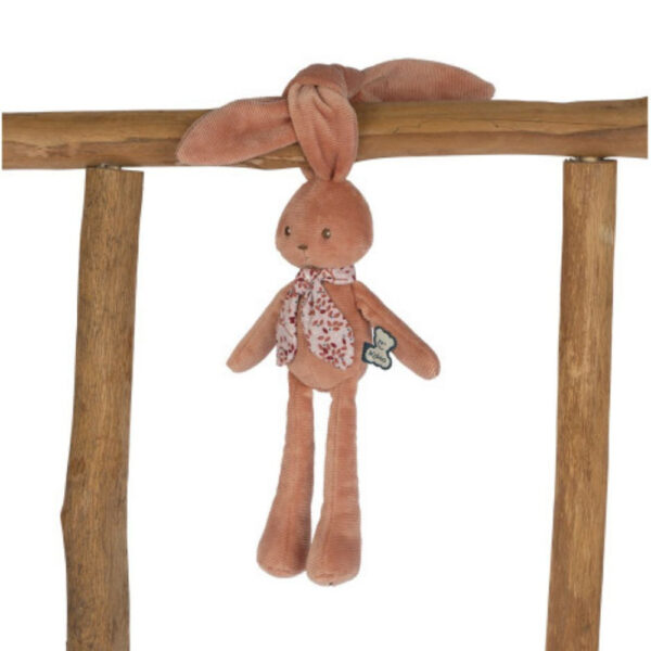 Peluche lapin terracota dans son coffret