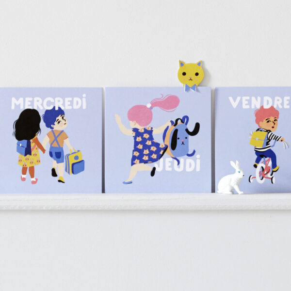 Cartes ma petite semaine - Edition Bonjour