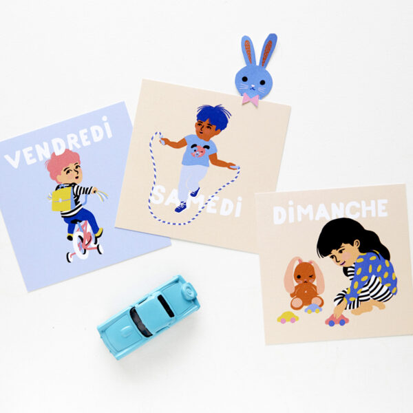 Cartes ma petite semaine - Edition Bonjour