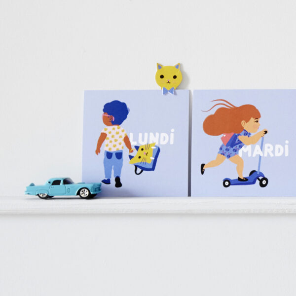 Cartes ma petite semaine - Edition Bonjour