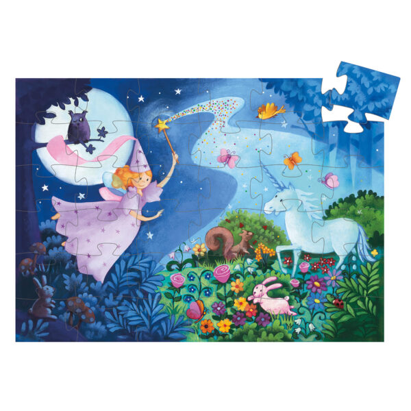 Puzzle la fée et la licorne Djeco