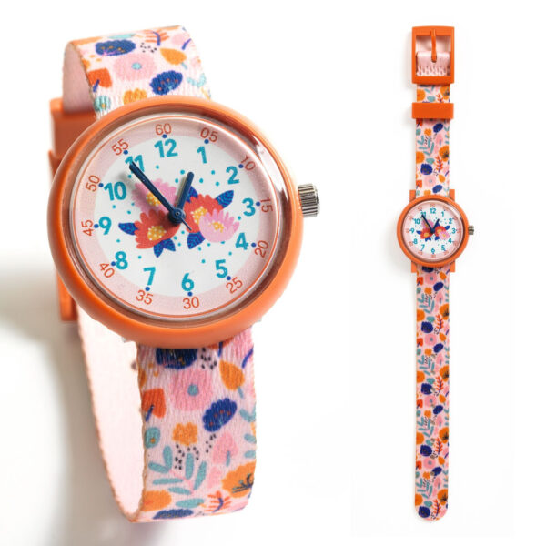 Montre imprimée fleur de la marque Djeco