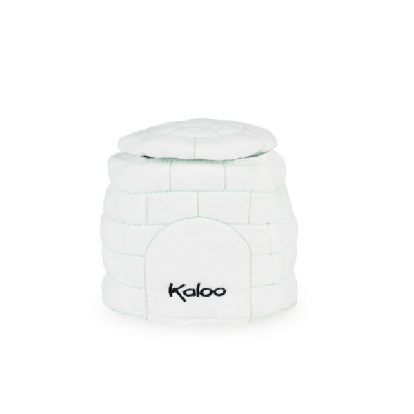 Un joli pingouin caché dans son igloo tout doux