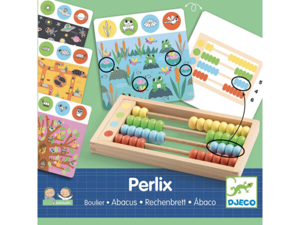 Apprendre à compter en s'amusant avec le boulier perlix de Djeco