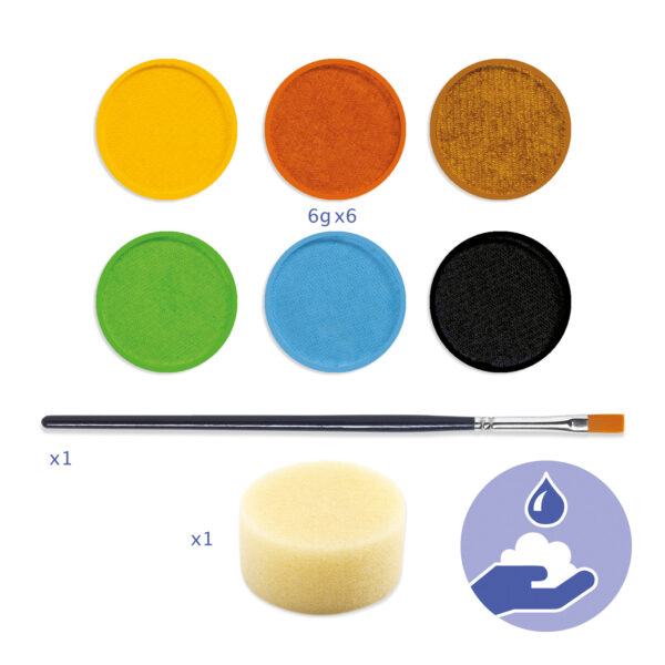 Palette de maquillage 6 couleurs - Djeco