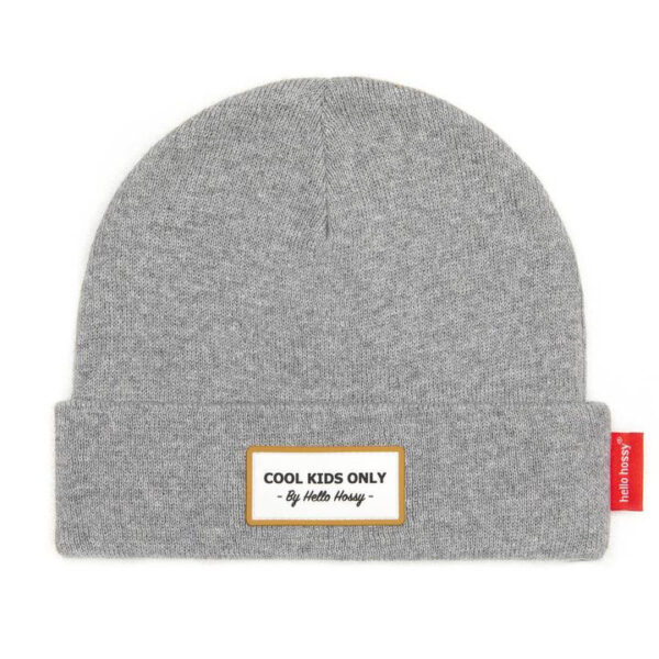 Bonnet Hello hossy gris enfant