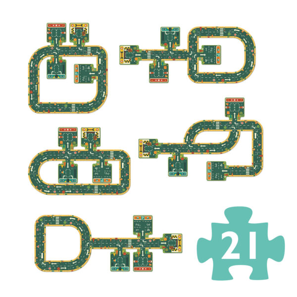 Puzzle créer des routes Djeco