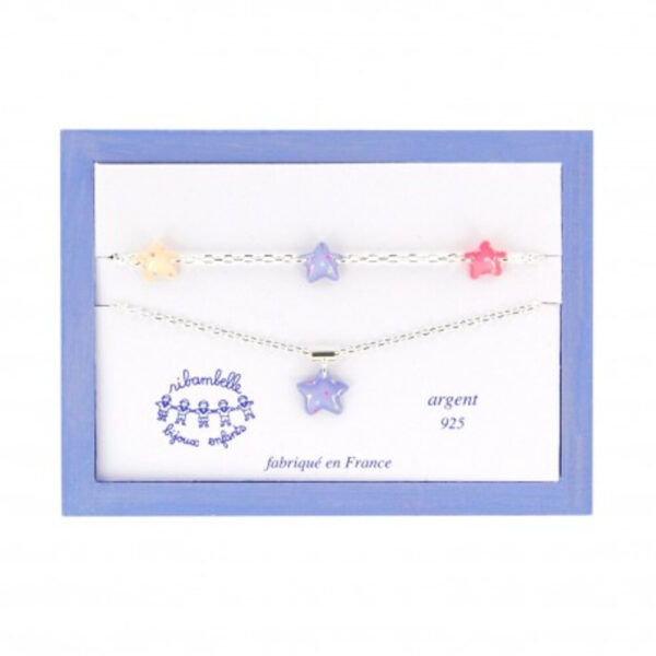 Ribambelle - Coffret étoile en argent 925