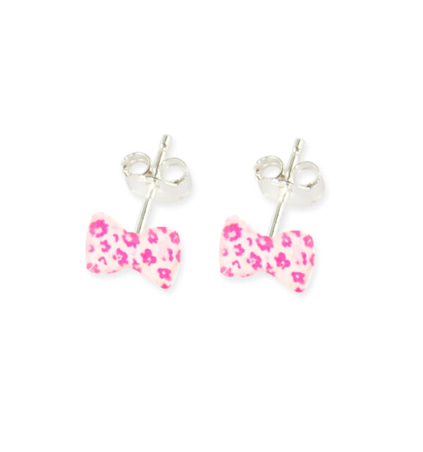 Boucles d'oreilles noeud en argent pour enfant