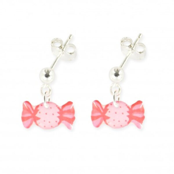 Boucles d'oreilles bonbon pendantes en argent 925