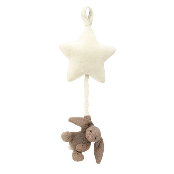Boîte musicale étoile avec un lapin de la marque Jellycat