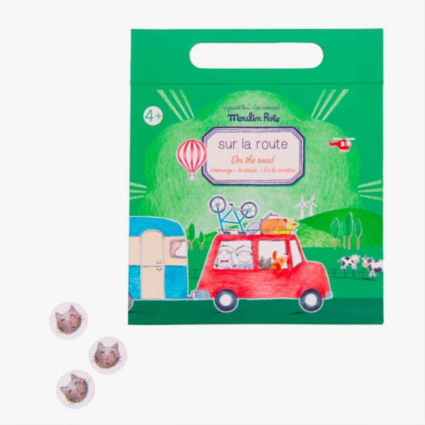 Jeu magnétique sur la route de moulin roty