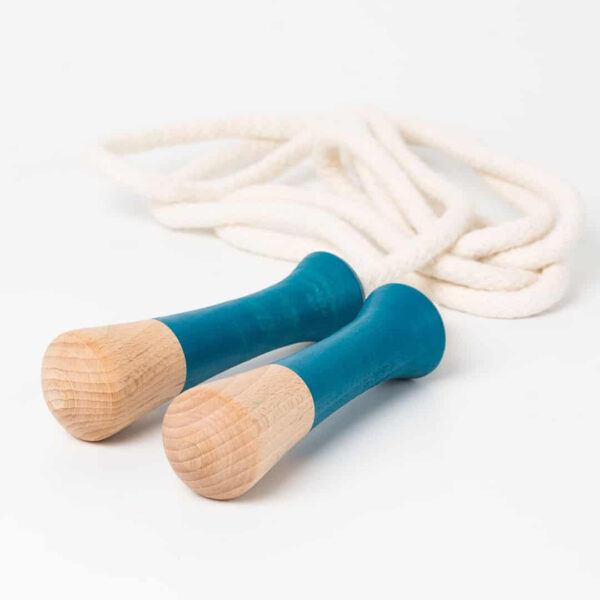 corde à sauter bleue