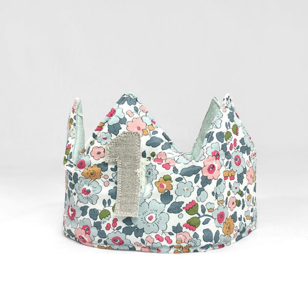 couronne d'anniversaire en liberty - Babyshower