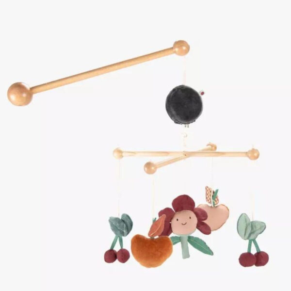 Mobile musical en bois Pomme des bois de moulin roty
