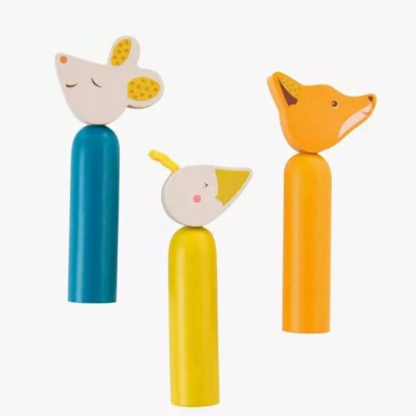 Jeu d'éveil en bois Pop Up Le voyage d'Olga de Moulin Roty