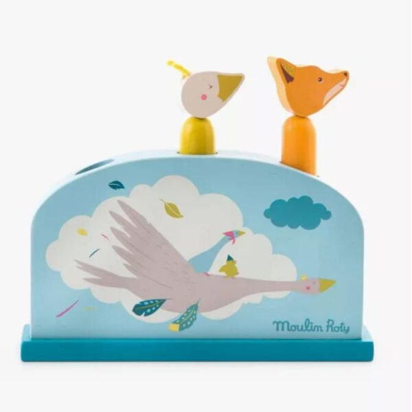 Jeu d'éveil en bois Pop Up Le voyage d'Olga de Moulin Roty
