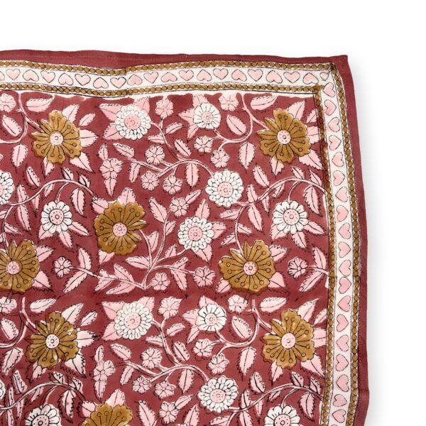 Grand foulard latika | Coeur bois de rose de Apaches Collections