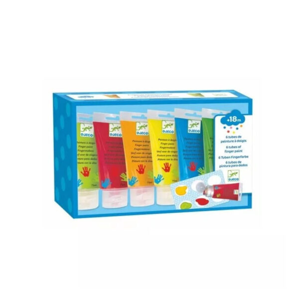 Djeco - tubes de peintures à doigts pour petits