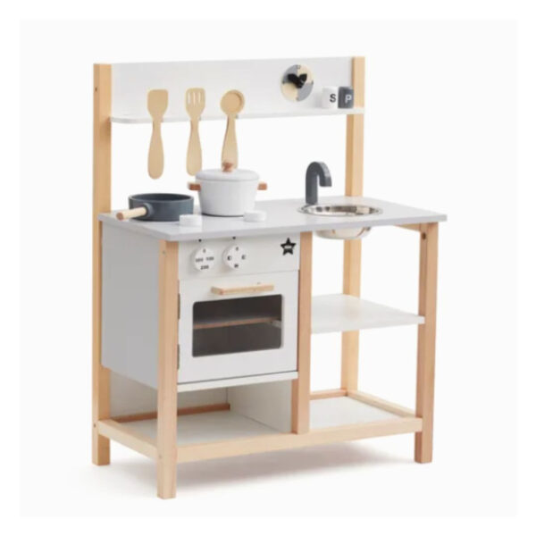 Kid's concept - cuisine en bois blanche - kid's hub