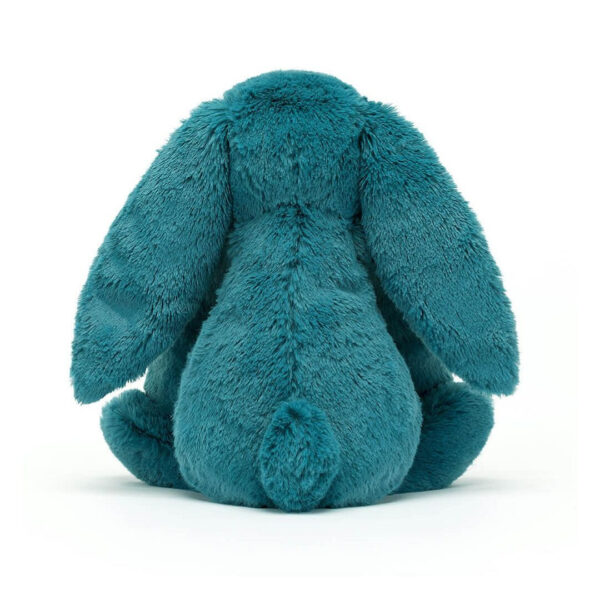 Peluche lapin bashful bleu pétrole - medium | jellycat