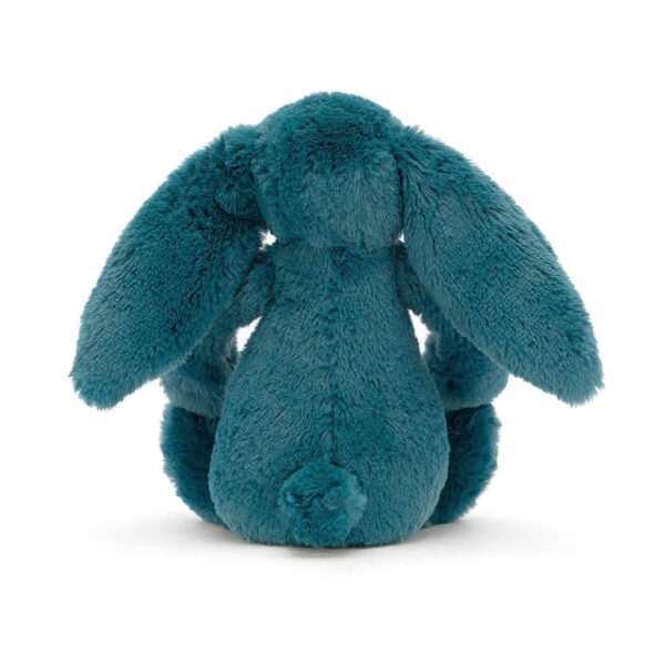 peluche lapin bashful bleu pétrole - small | jellycat