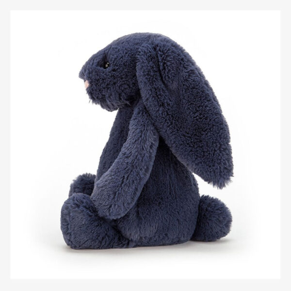 Peluche lapin bashful, bleu marine, medium - Jellycat