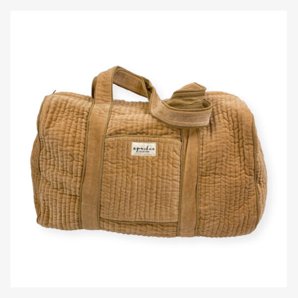 Sac en velours, Buddha, couleur caramel - Apaches Collections