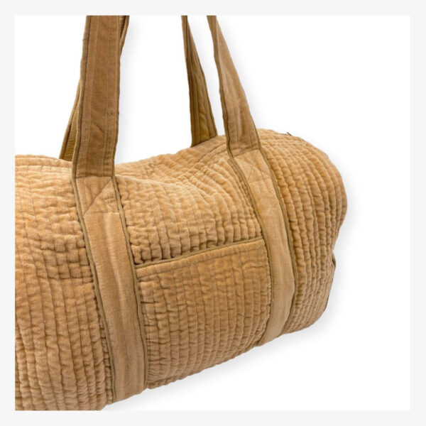 Sac Buddha en velours et couleur caramel - Apaches Collections