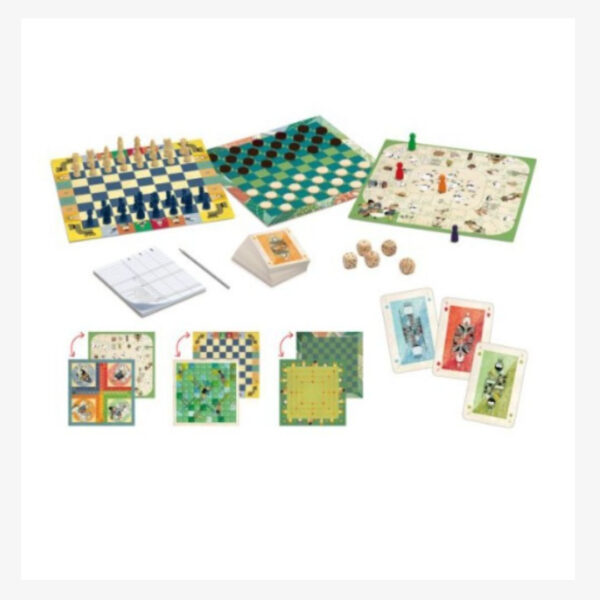 Boite de 20 jeux classiques de la marque Djeco