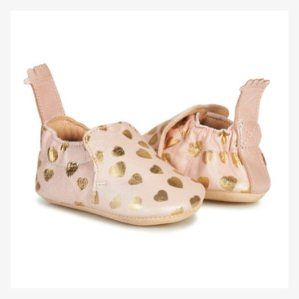 Chaussons blumoo rose dans un petit coffret - Easy Peasy