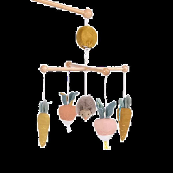 mobile musical croisillon trois petit lapins de la marque moulin roty