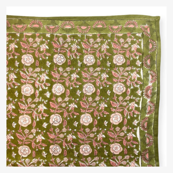Petit foulard manika "soleil" tilleul - Apaches Collections