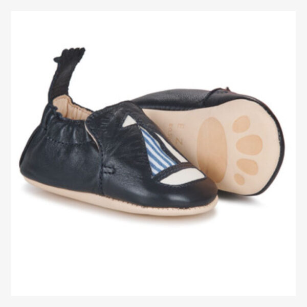 Chaussons my blumoo bateau, couleur bleu marine - Easy Peasy
