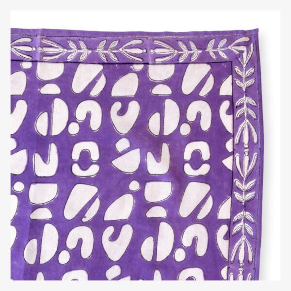Grand foulard Latika "Artistic Violette" - Apaches Collections
