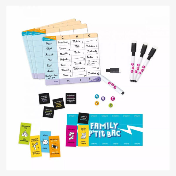 Jeu de société, family p'tit bac - Janod