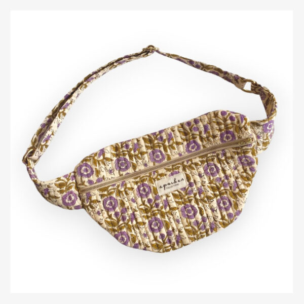 Grand sac banane, modèle soleil amande - Apaches Collections