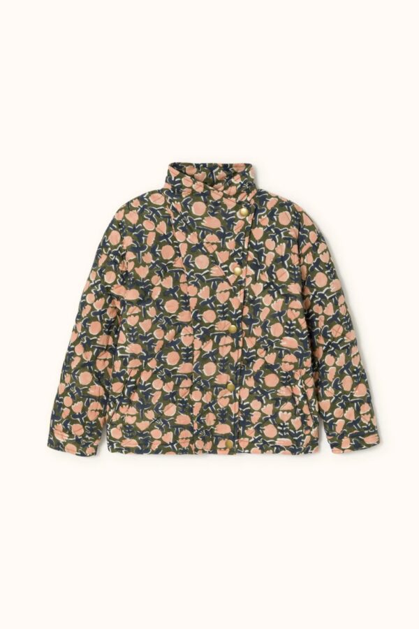 veste kapura motif tulipe couleur kaki de la marque apaches collections