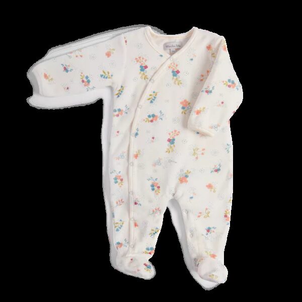 pyjama 3 mois en velours à fleurs la petite école de danse de la marque moulin roty