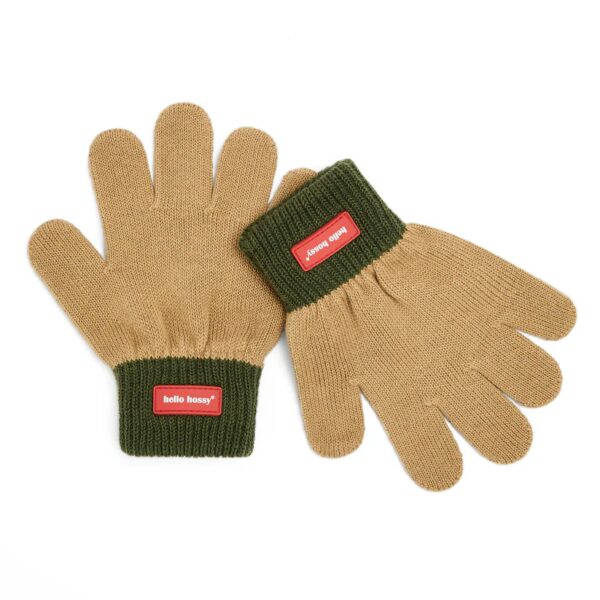 gants pistache taille 4-6 ans de la marque hello hossy