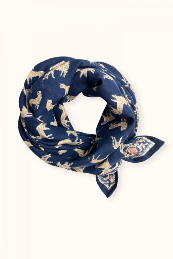 grand foulard bengale minuit de la marque apaches collections